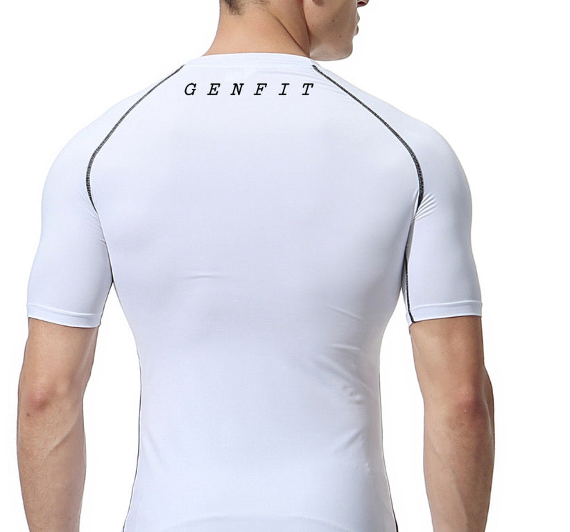 Genfit-Men-Compression-White-Back